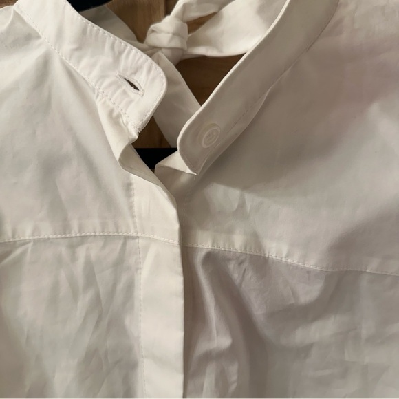 LA DoubleJ Solid White in Crisp Popeline Shirt size M - Picture 6 of 9